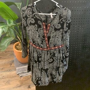 Paisley print dress